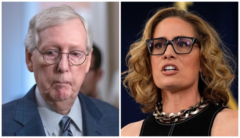 Mitch McConnell and Kyrsten Sinema.