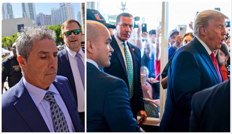 Trump and co-defendants back in Florida court after superseding indictment