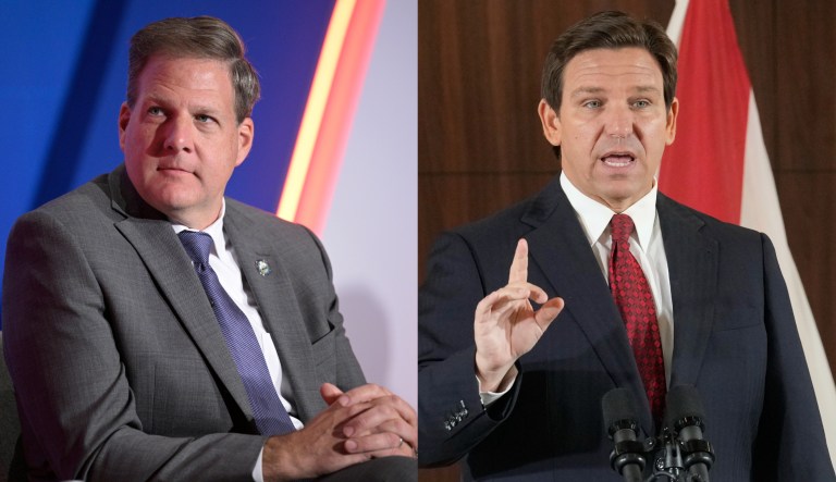 New Hampshire Gov. Chris Sununu took a jab at Florida Gov. Ron DeSantis over his fiscal conservative bona fides