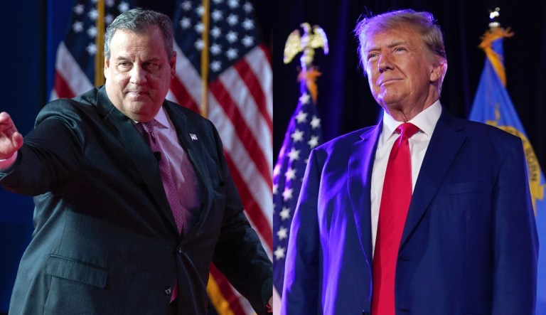 Former New Jersey Gov. Chris Christie, who is running for president in 2024, has feuded with former President Donald Trump since Trump left the White House in 2021.