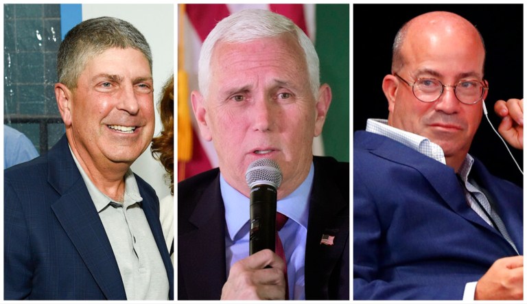 Jeff Shell, Mike Pence, Jeff Zucker