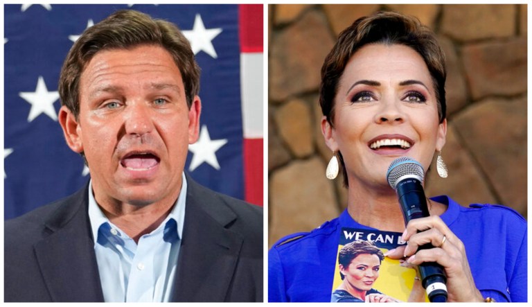 Ron DeSantis and Kari Lake.