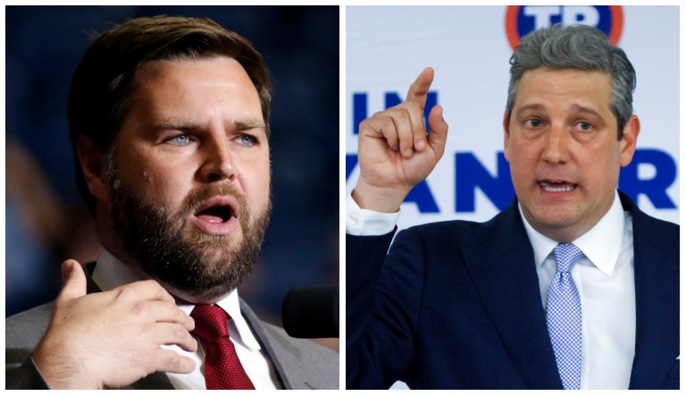 Tim Ryan and JD Vance