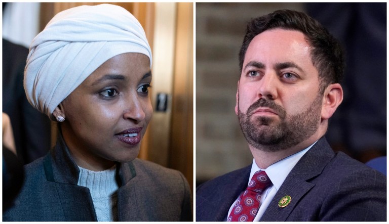 Reps. Ilhan Omar (D-MN) and Mike Lawler (R-NY).