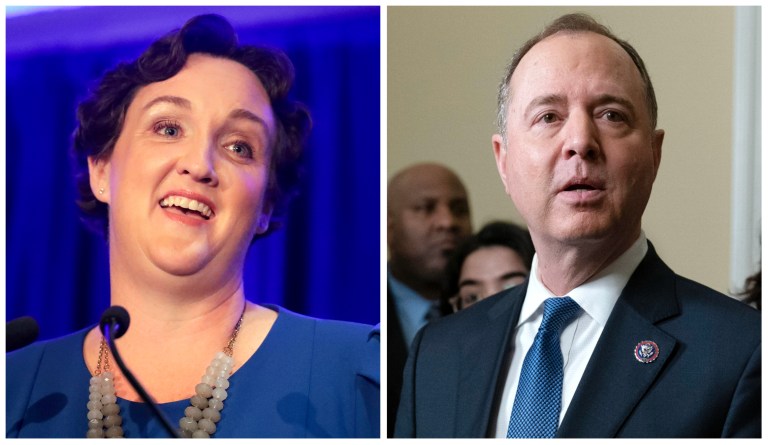 Democratic Reps. Katie Porter (CA) and Adam Schiff (CA). 