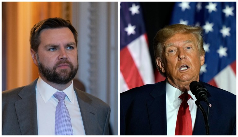 J.D. Vance and Donald Trump.