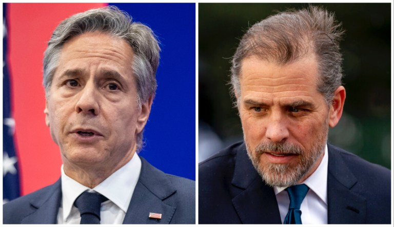 Antony Blinken and Hunter Biden.