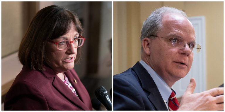 Reps. Ann McLane Kuster (D-NH) and Brett Guthrie (R-KY).