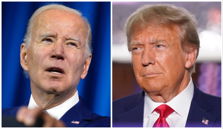 Joe Biden and Donald Trump.