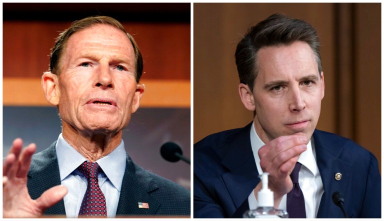 Richard Blumenthal, Josh Hawley