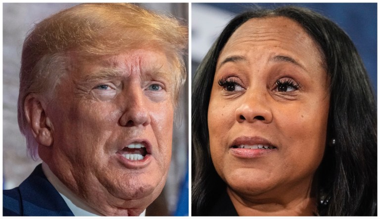 Donald Trump and Fani Willis.