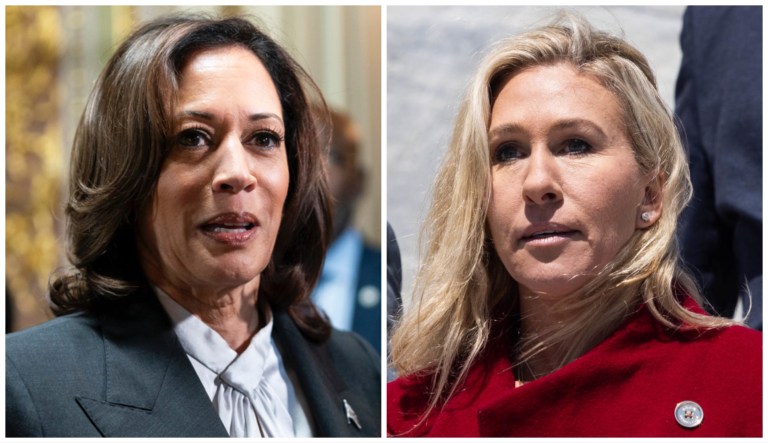 Kamala Harris and Marjorie Taylor Greene.