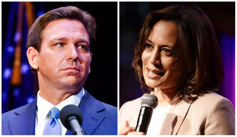 Ron DeSantis and Kamala Harris.