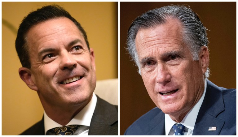 Brad Wilson and Mitt Romney.