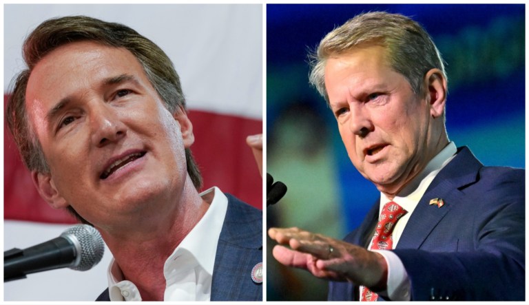 Govs. Glenn Youngkin (R-VA) and Brian Kemp (R-GA) are attracting donors' attention despite their insistence they aren't planning to run for president in 2024.
