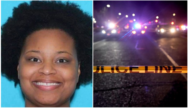 Kayla Kelley and police tape