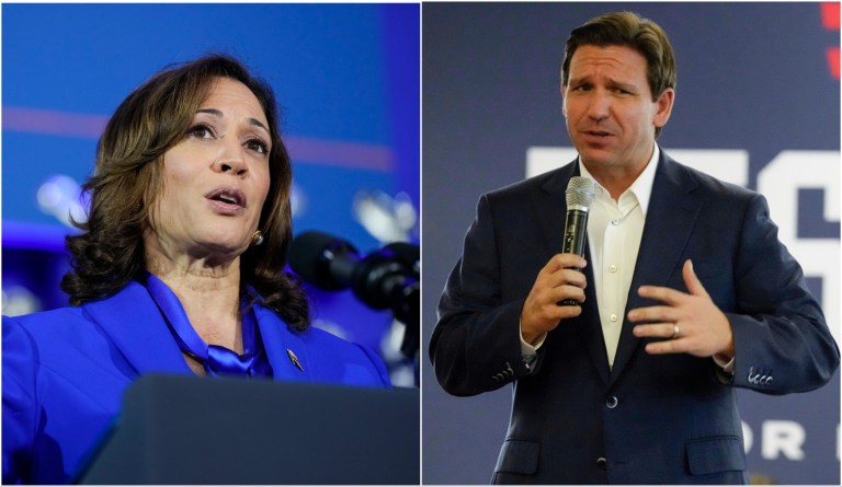 Vice President Kamala Harris attacked Gov. Ron DeSantis (R-FL) on Thursday night, over his state's United States history curriculum, the day before she visited Florida.