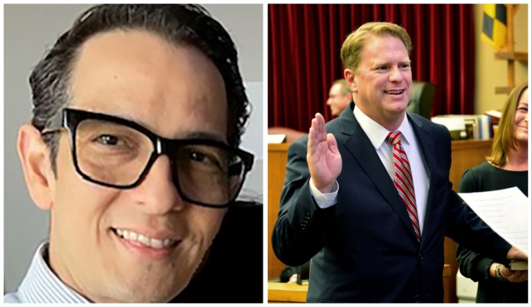 Pedro Argote (left) is suspected of fatally shooting Judge Andrew Wilkinson (right)