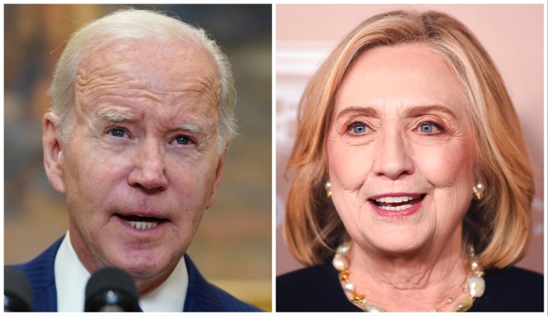 Joe Biden and Hillary Clinton.