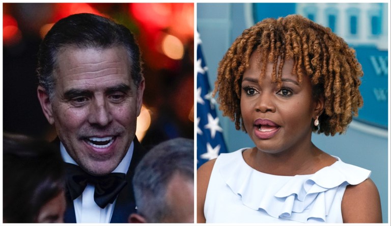 Hunter Biden and Karine Jean-Pierre.