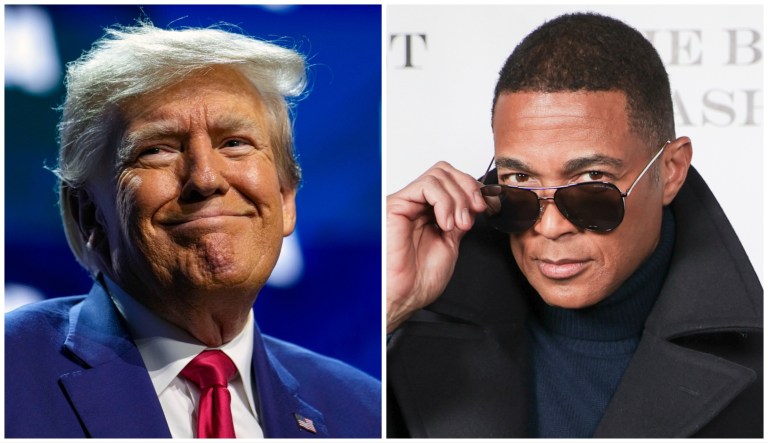 Former President Donald Trump and former CNN host Don Lemon