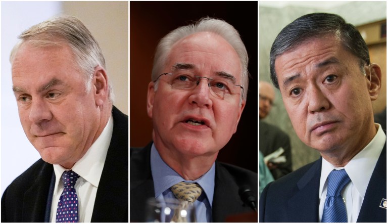 Ryan Zinke, Tom Price, and Eric Shinseki