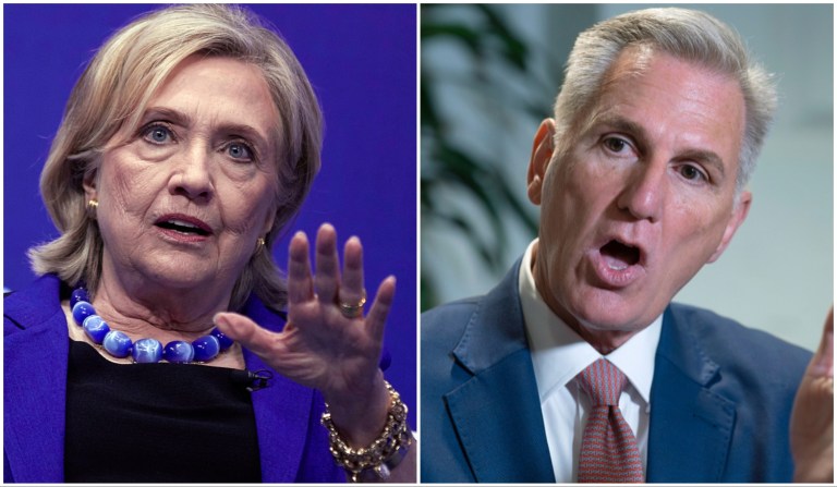Hillary Clinton slams McCarthy as ‘too weak’ to push back against House Republicans