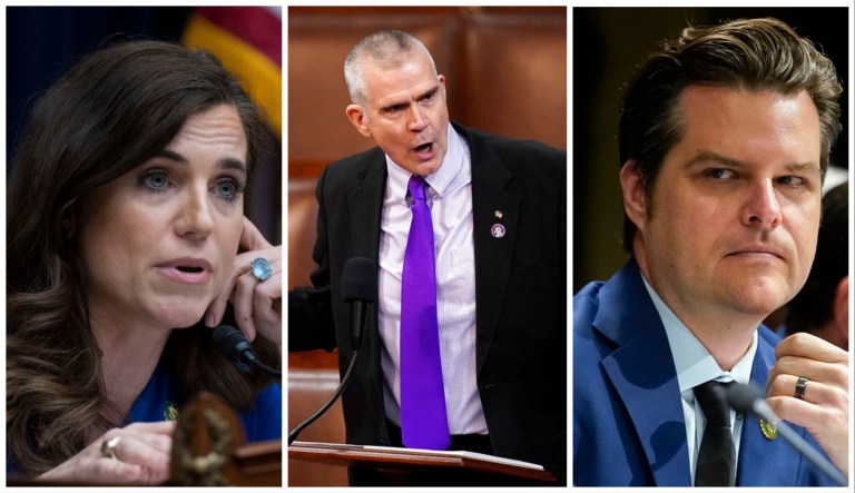 Reps. Nancy Mace (R-SC), Matt Rosendale (R-MT), and Matt Gaetz (R-FL).