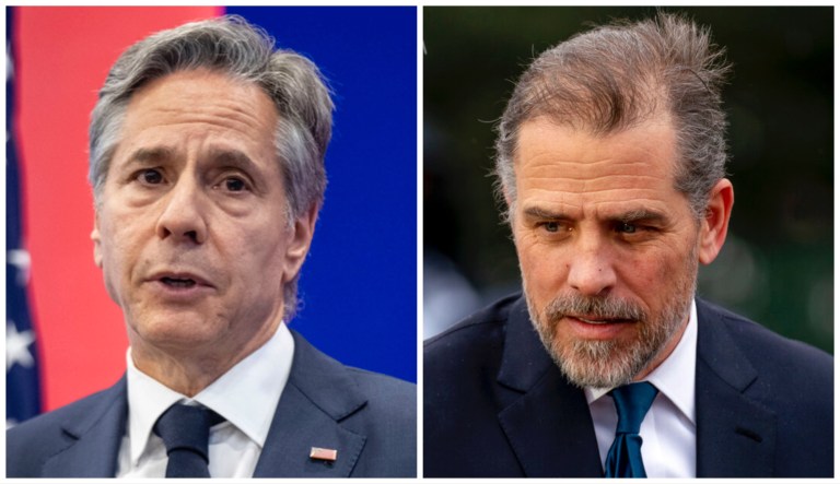 Antony Blinken and Hunter Biden.