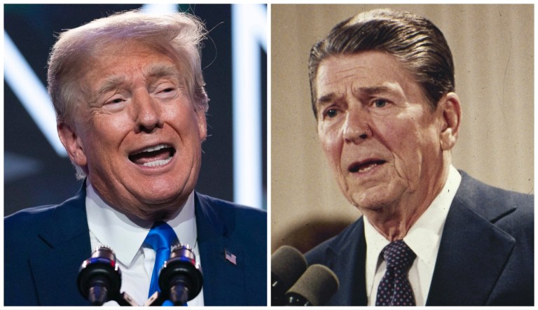 Donald Trump and Ronald Reagan.