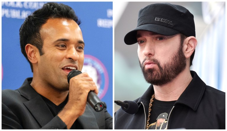 Vivek Ramaswamy and Eminem.