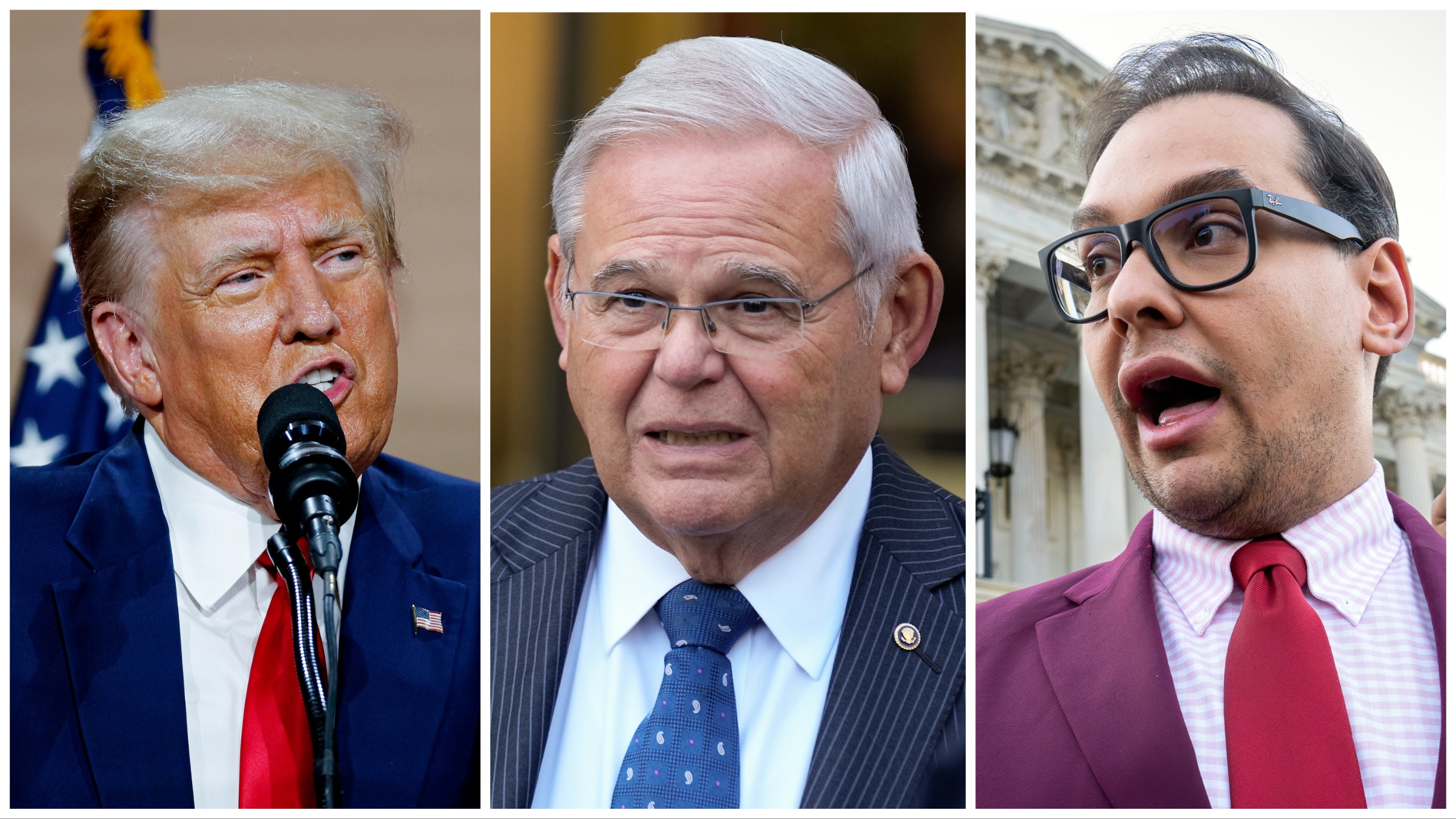 Trump, Menendez, Santos