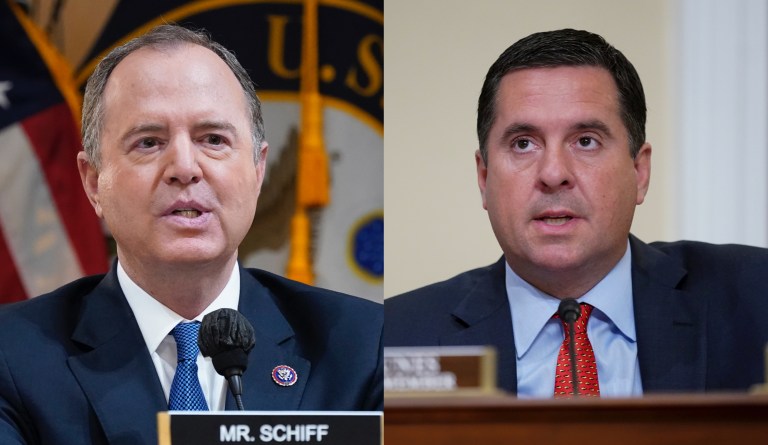 Rep. Adam Schiff (D-CA) and former Rep. Devin Nunes (R-CA)