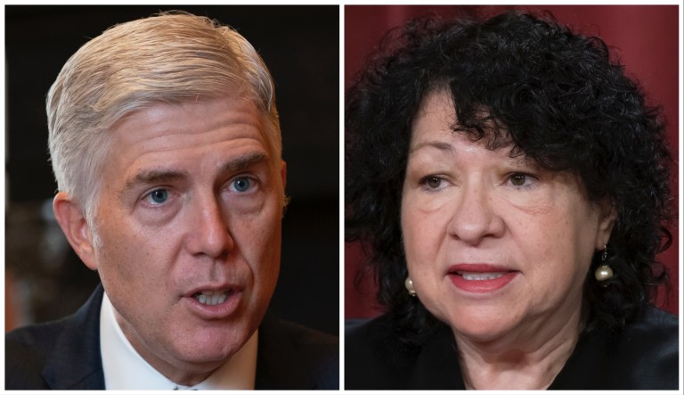 Neil Gorsuch and Sonia Sotomayor.