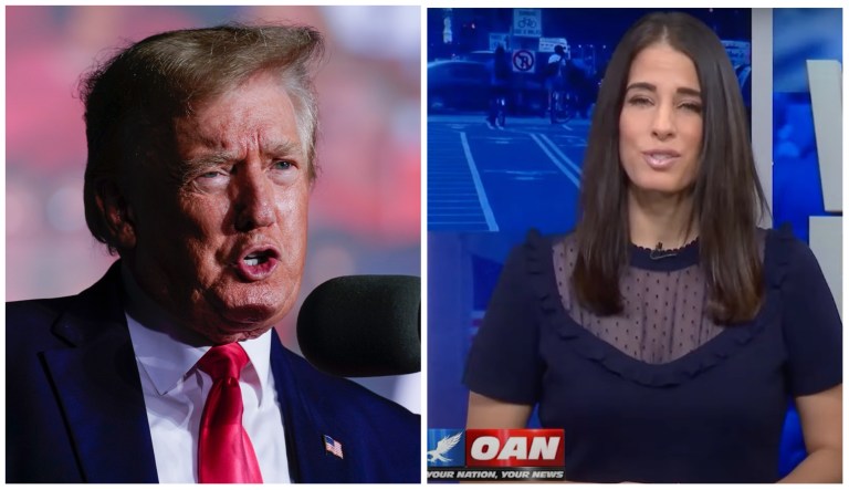 Justice Department suggests Former President Donald Trump's (left) attorney Christina Bobb committed obstruction in Mar-a-Lago documents investigation.