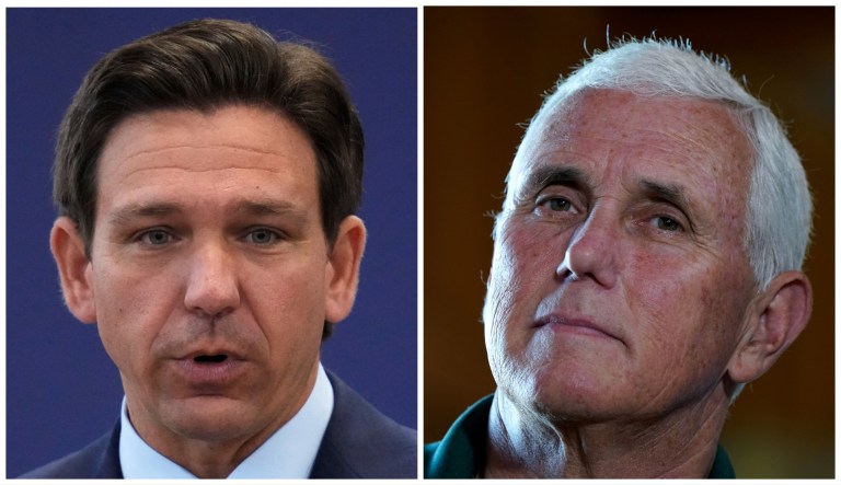 Pence dings DeSantis on super PAC coordination: ‘We’ll get our own bus’