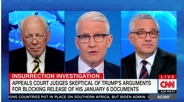 WATCH: Anderson Cooper, with Jeffrey Toobin on set and saddled with extra hour on air, reads CNN statement on Chris Cuomo suspension