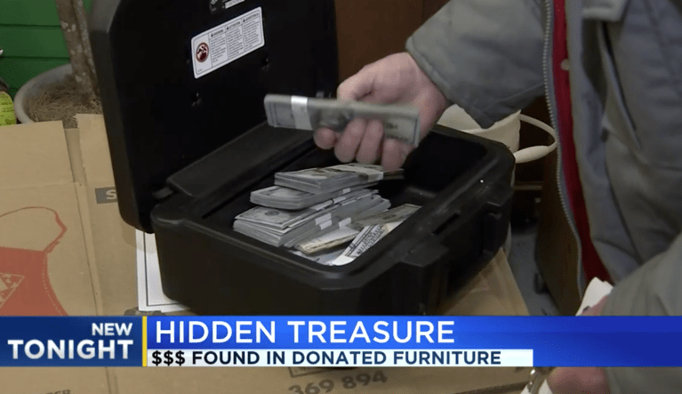‘Do the right thing’: Man returns more than $43K after finding it inside couch he purchased