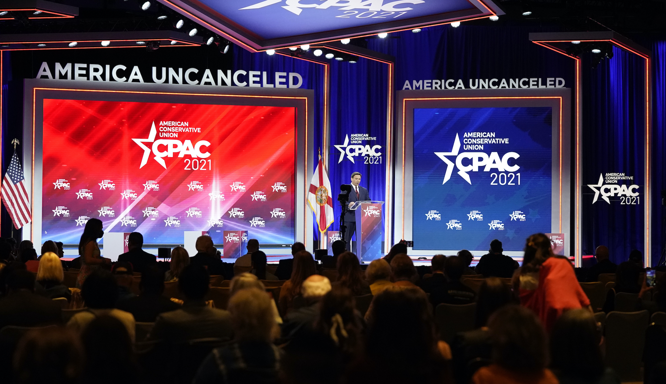 Design firm takes responsibility for CPAC stage, claims there was no intention to resemble Nazi symbol