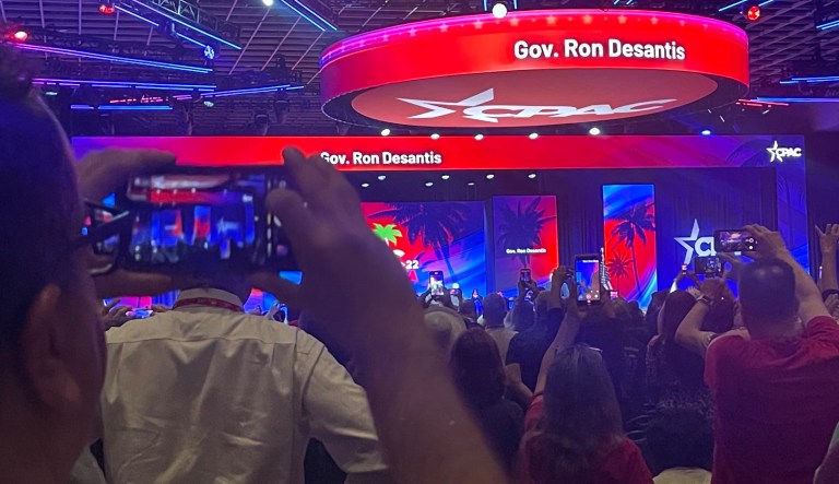 Ron DeSantis, star of CPAC Day One, defines his vision in campaign-style speech