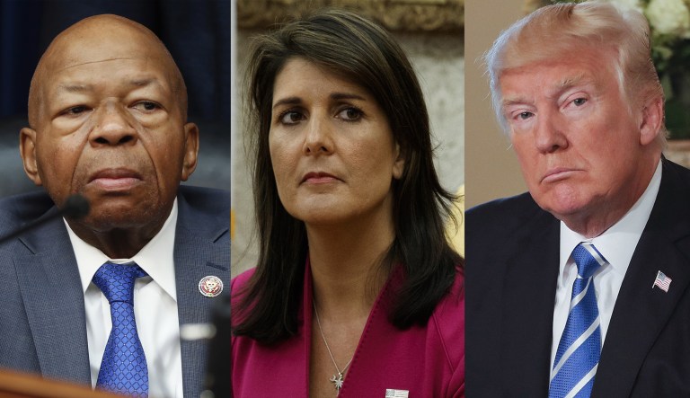 Elijah Cummings, Nikke Haley, Donald Trump