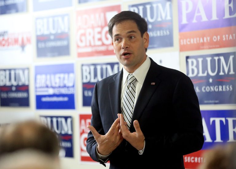 Republican Sen. Marco Rubio will soon decide whether to run for president or re-election in 2016.(AP Foto/The Telegraph Herald, Jessica Reilly)