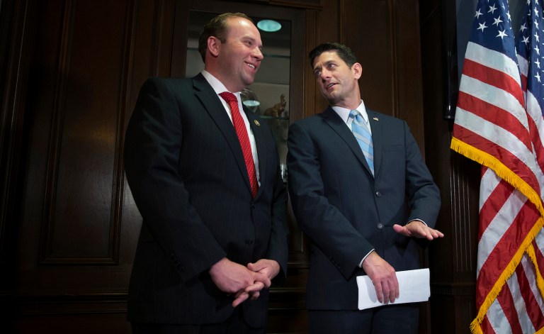 Smith maintains that compliance with all federal rules has cost businesses and others affected by them $2T. (AP Photo/Evan Vucci)