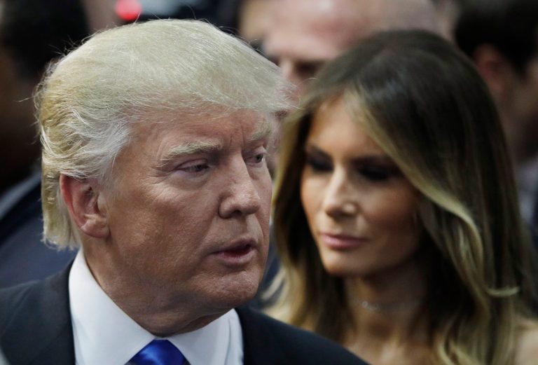 Melania supported her husband even while condemning vulgar remarks he made about women. (AP Photo/John Locher)