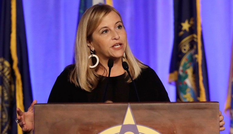 Nashville Mayor Megan Barry admitted in late January that she had engaged in an affair with her security detail. (AP Photo/Mark Humphrey)