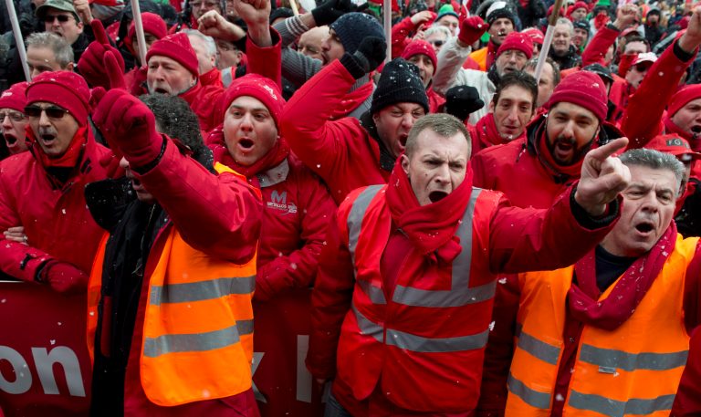 The decline underscores why public-sector union leaders opposed the court's decision in Harris v. Quinn. (AP Photo/Geert Vanden Wijngaert)