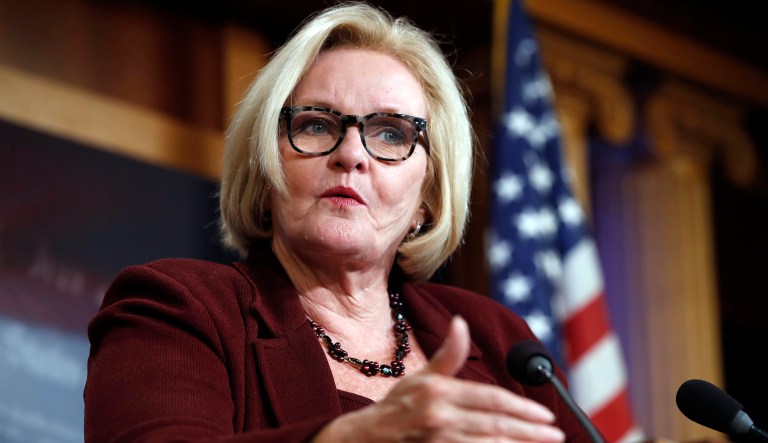 Sen. Claire McCaskill, D-Mo., launched an investigation into opioid makers this year, calling for information from distributors and manufacturers on sales and marketing materials as well as details on compliance with government settlements. (AP Photo/Jacquelyn Martin)