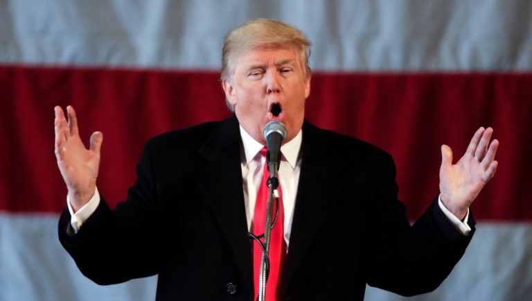 The poll found that 45 percent believe Trump is off to a poor start and his approval rating stands at 40 percent. (AP Photo/Mike Groll)