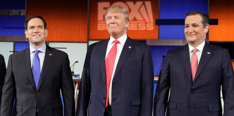 With two freshman senators and a businessman in competition, there's not much to talk about. (AP file photo/Chuck Burton)