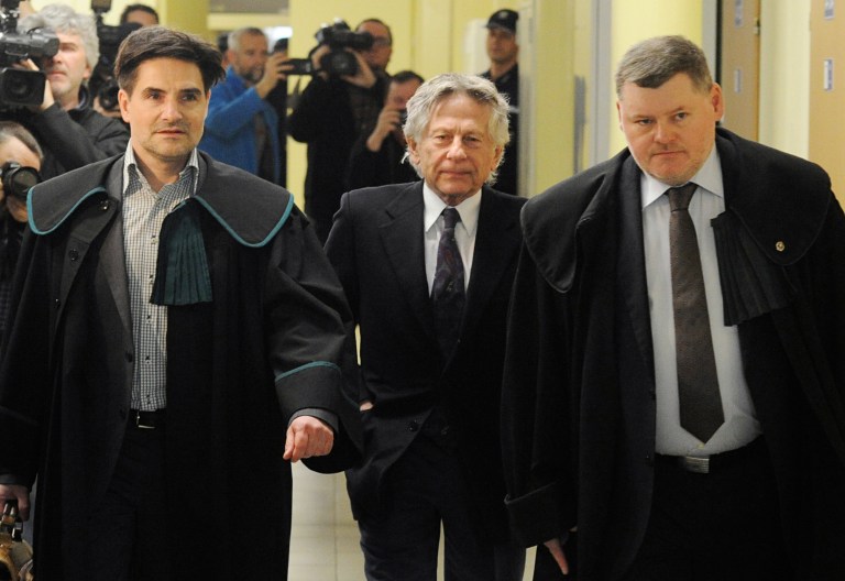 That Roman Polanski (center) elicits sympathy is a sign of cultural rot.(AP Photo/Alik Keplicz, file)